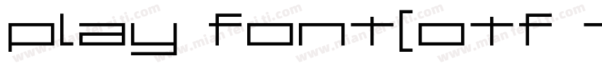 play font(otf ttf)字体转换